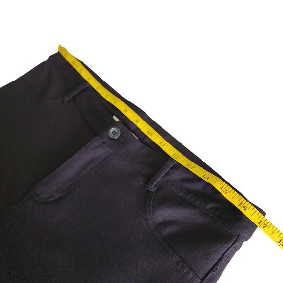 Garnet Hill Womens Stretch Comfort Pants Size 12 Black Skinny Ponte Knit Classic - Picture 8 of 11